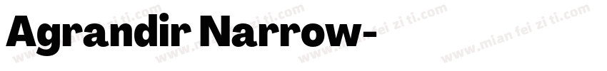 Agrandir Narrow字体转换